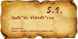 Spáth Viktória névjegykártya